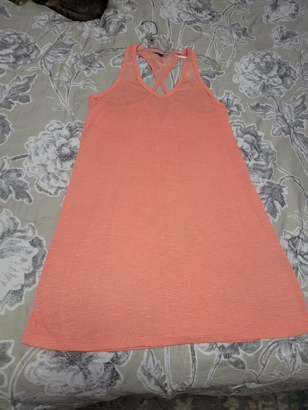 Balance Peach Racer Back Swimsuit Cover-up Dress Size Medium EUC